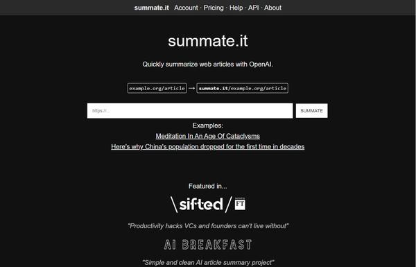 Summate.it ai-tool