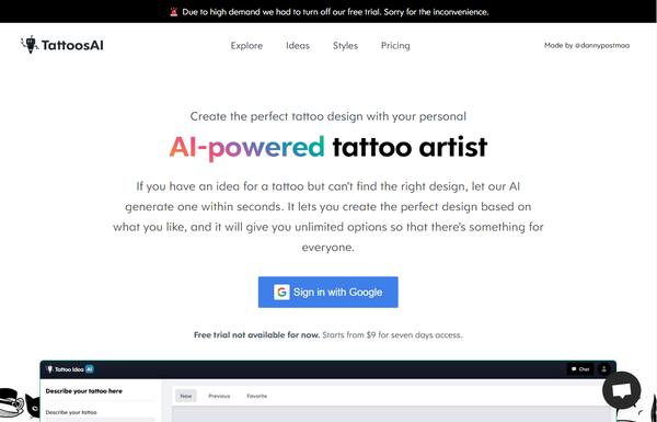 Tattoos AI ai-tool