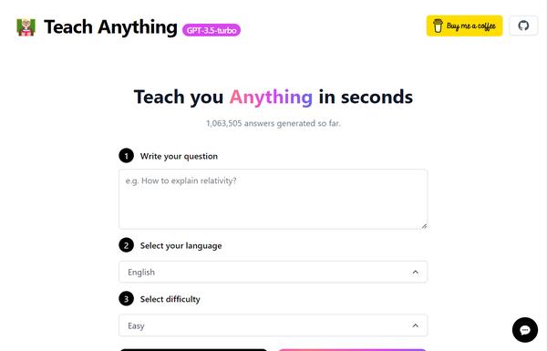 Teach Anything ai-tool