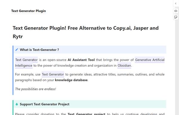 Text Generator Plugin ai-tool