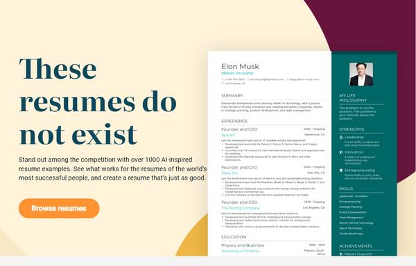 This Resume Does Not Exist ai-tool