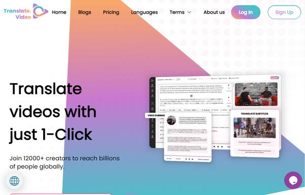 Translate.video ai-tool