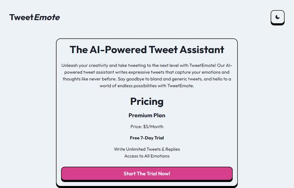 TweetEmote ai-tool