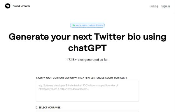 TwitterBio ai-tool