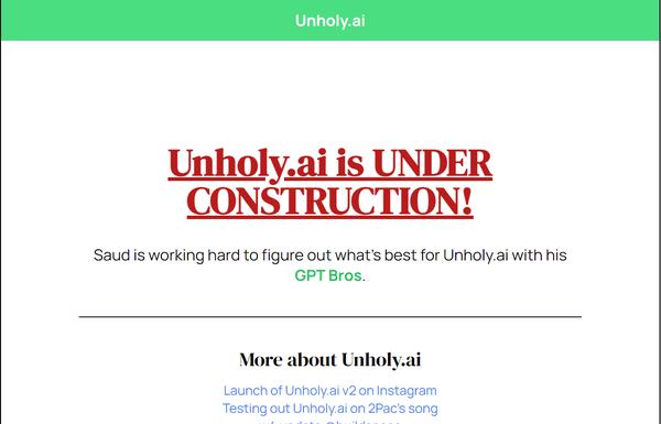 Unholy.ai ai-tool