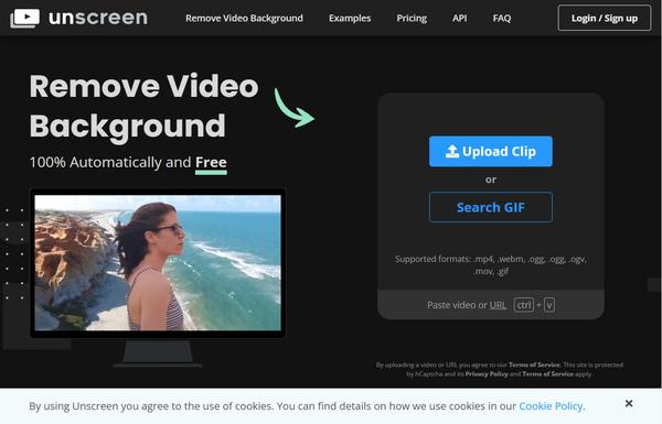 Unscreen.com ai-tool