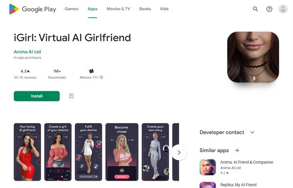 Virtual AI Girlfriend ai-tool