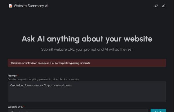 Website Summary AI ai-tool