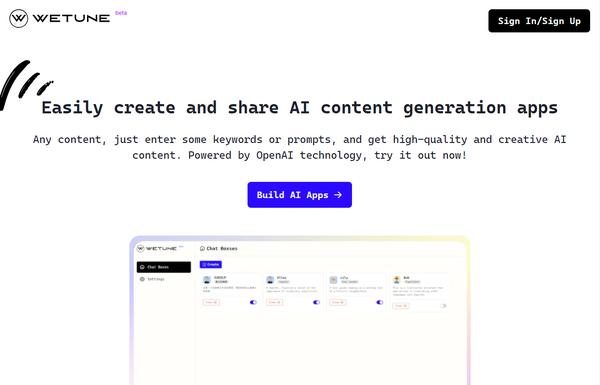 Wetune ai-tool