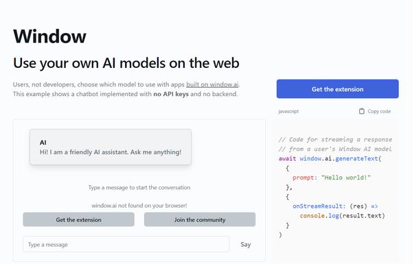 Window.ai ai-tool