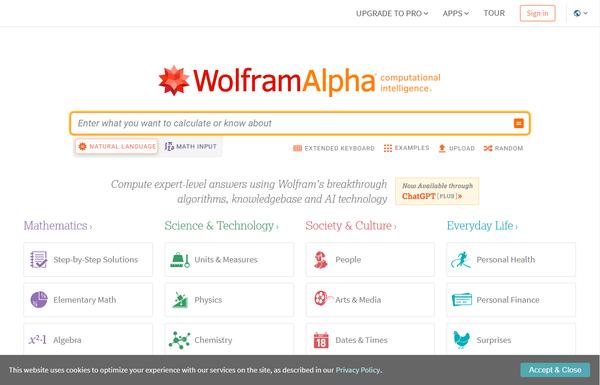 WolframAlpha ai-tool